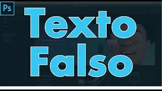 ✅ Adobe Photoshop COMO INSERTAR TEXTO FALSO | TUTORIAL