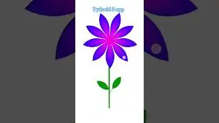Draw Flower in Python | pydroid 3 app | turtle graphics design