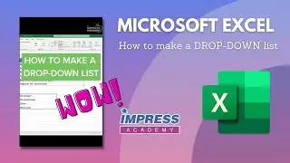 How to make a Drop-Down List in Excel