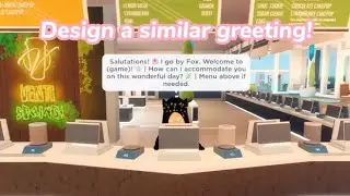 How to design your own cafe greeting! 💫 (ROBLOX)