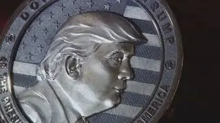 Russia releases silver Trump commemorative coin
