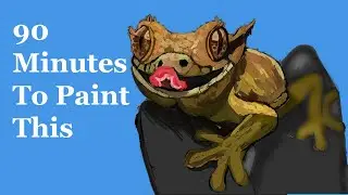 Shining a Light on Painting This Smiling Gecko Within 90 Mins