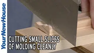 How to make clean small cuts in molding