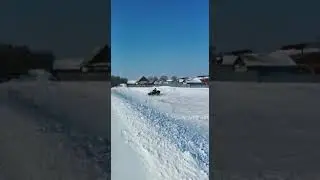 Покатушки на снежике 🔥#shorts