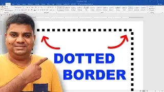 How to Add Dotted Border in Word - to a Page
