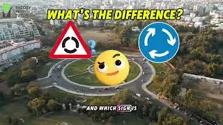Difference Between Mini Roundabout & Roundabout - Theory Test Question