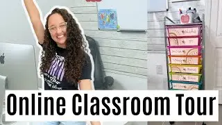 Home Classroom Tour 2022 - Virtual Teacher Classroom & Office Space  (Outschool Teacherpreneur)