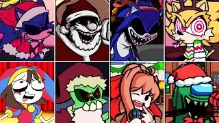[FNF] Happy Chirstmas XD but Every Turn a Different Character Sings!! 🎵(Santa Singoff Betadciu)