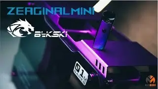 Zeaginal 01 Mini ITX Case in Purple (with Bykski Liquid Cooling)