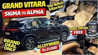 BEST GRAND VITARA SIGMA TO ALPHA MODIFICATION WITH PRICE ✅