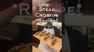 Steak Crostini’s?! We getting a little fancy with the appetizers gang! #shorts #steak #theonealsway