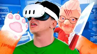 APAVORANDO A VÉIA no SIMULADOR DE GATO 😺 (i am cat VR)