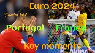 Portual vs France Quarter Final key moments #euro2024 #euro2024germany #euros #euro2024germany