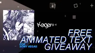 [+1k] FREE ANIMATED TEXT GIVEAWAY (Sony Vegas Project File)