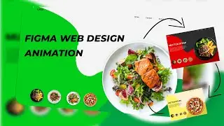Food Website UI UX with Rotating Animation | FIGMA