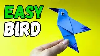 How to Make an Origami Bird | Easy Origami Tutorial for Beginners 🐦