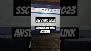 SSC STENO 2023 | answer key link activate | check your number 💪💪💪 #study #motivation #sscexam #ssc