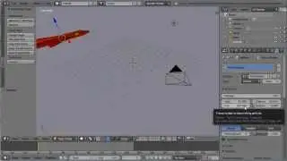Blender Animation Tutorial, A Jet Crash Landing, Setting an Initial Velocity for the Physics Engine