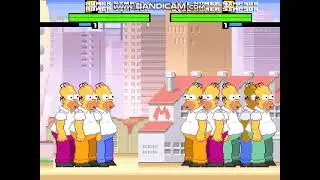 Mugen: Homer Simpson X4 Vs Evil Homer Simpson X4