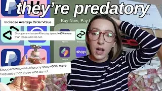 buy now pay later is predatory (they promote overspending AND use this to sign-up new retailers)