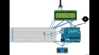Arduino Uno R3 Abstandsmessung mit Ultraschall, LCD, Buzzer, LEDs