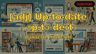 [adj] Up-to-date meaning (current, modern) with 5 examples