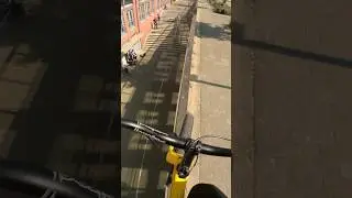 What riding a high skinny looks like from my POV 👀 #mtb #streettrials #bmx