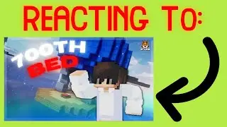 REACTING To Getting 700 BEDS In BEDWARS