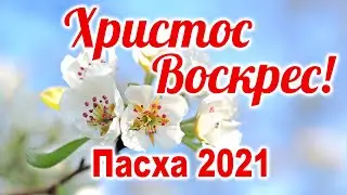 ОЧЕНЬ КРАСИВОЕ ПОЗДРАВЛЕНИЕ С ПАСХОЙ! Христос Воскрес! Видео открытка 2021