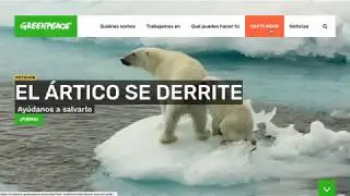 Greenpeace Spain website