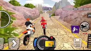 Jogo de moto na lama - Piloto de motocross - Campeonato de moto de trilha Gameplay