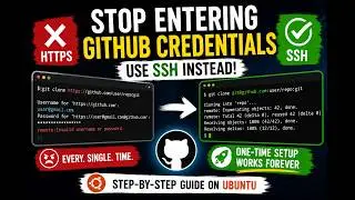 GitHub SSH Setup on Ubuntu | No More HTTPS Credentials