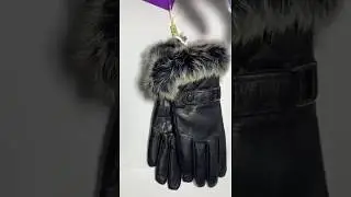 Женские перчатки Romika с меховой опушкой