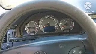 Установка хром-колец в приборку W210