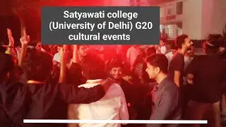 satyawati college dj night fest G-20 cultural events #collagefest #delhiuniversity #du2023