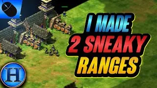 I Made 2 Sneaky Ranges Behind His Base | AoE2
