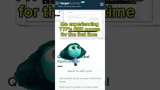 Me Experiencing TTP's GRE Course for the First Time | Shorts