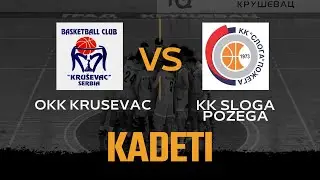 KADETI: OKK Krusevac - KK Sloga Pozega 10.01.2024.