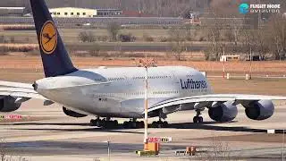 Airbus  A380 LUFTHANSA, MUNICH AIRPORT MARCH 2025