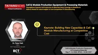 Dr. Peter Fath, RCT Solutions GmbH: Keynote Address