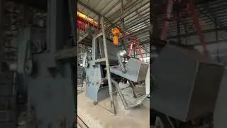 ДРОБЕМЕТ БАРАБАННОГО ТИПА Q3210 ПРОФ С ПОГРУЗЧИКОМ (перед покраской) - ООО 