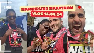 Manchester Marathon Vlog 14.04.24 From Nerves to Cheers: Our First Marathon Story! 🏃‍♂️🏅