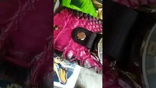 Часовой браслет из шикарной кожи крокодила Фактурный обзор