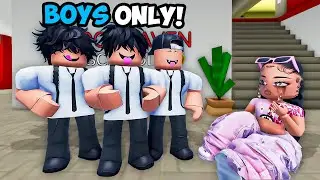 GIRL in an ALL ODER  BOYS School! (Brookhaven RP🏡)