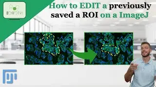How to EDIT a previously saved ROI shape in ImageJ #ROI #shape #imagej #science #edit