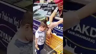 He’s not looking for ice cream anymore he’s looking for revenge