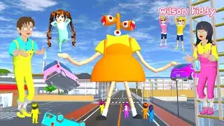 Siren Head Squid Game Menyerang Kota Sakura Buat Bayi2 Nangis | Yuta Baby Nana Takut | Wilson Kiddy