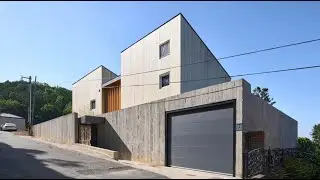 Деревянный дом, Йонгинь, Южная Корея. Wooden house based on a townhouse concept, Yongin, South Korea