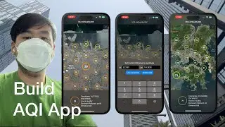 Build an Air Quality Index App with SwiftUI Map & Google AQI API | iOS 17