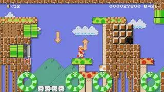 Goomba Stomp / クリボー踏み検定 by さんさぬ - Super Mario Maker - No Commentary 1bo